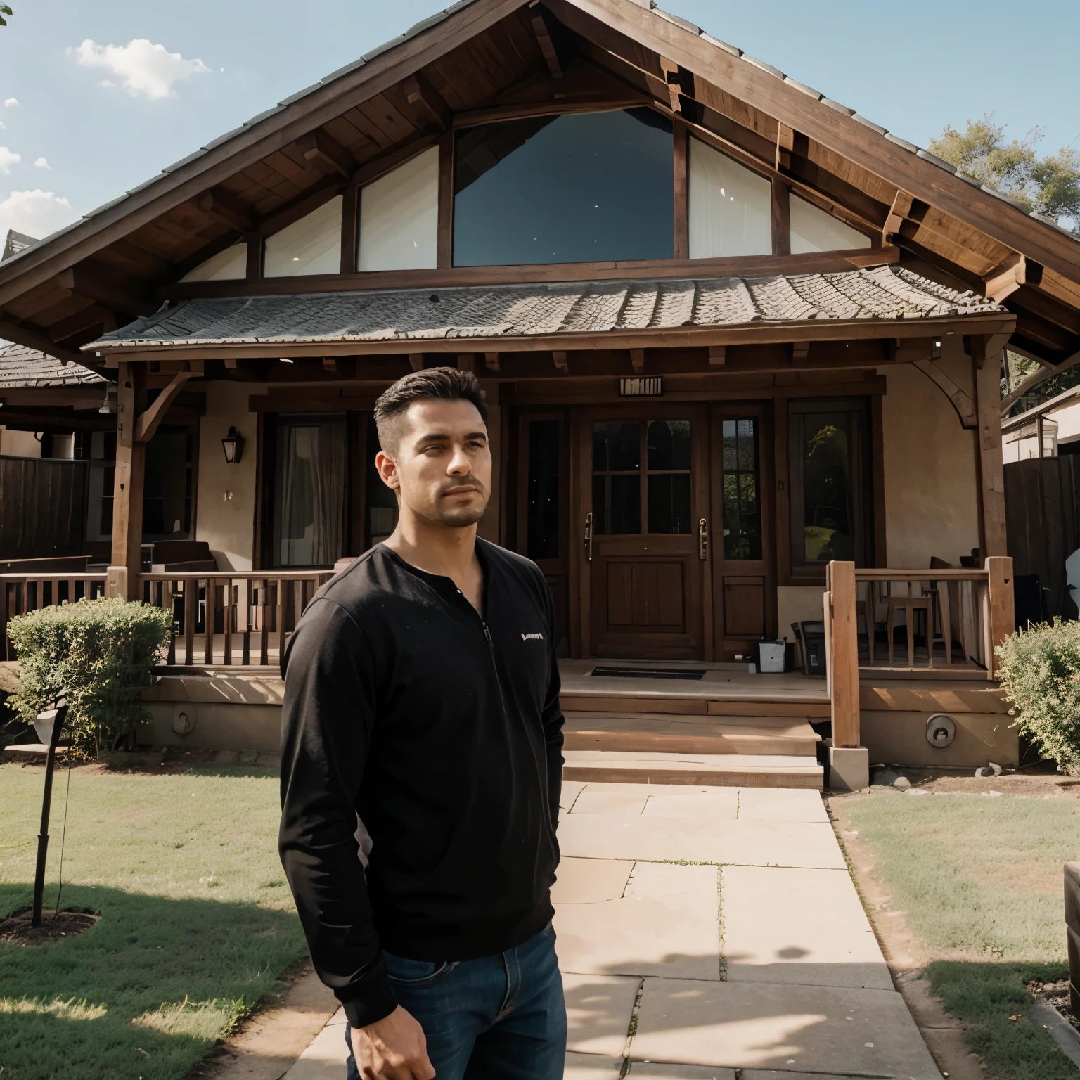 A man and his house