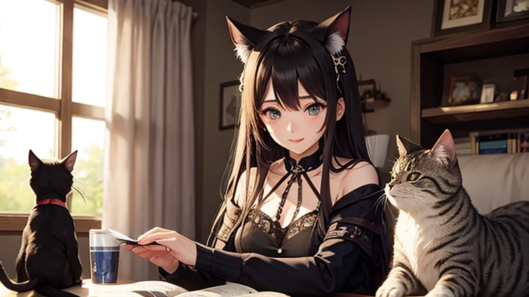 RPG style、Cat and girl、Fantasy