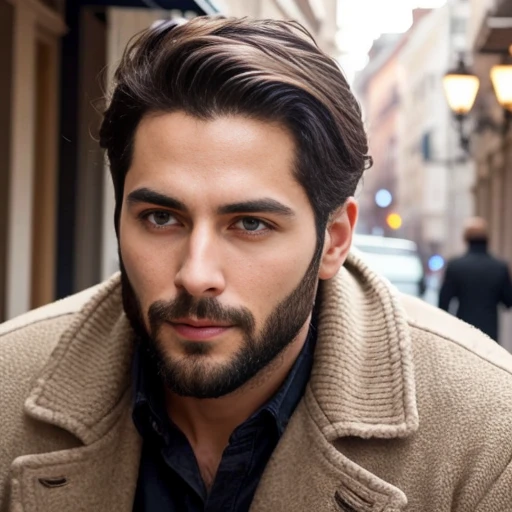 a man from jewish beautiful. focus on the character's face