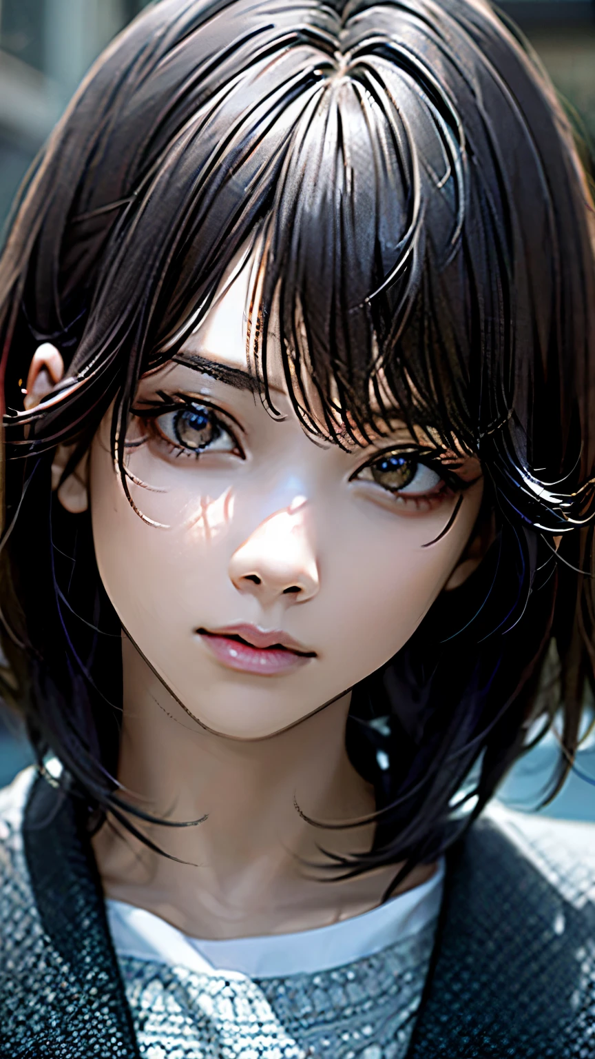 (hig彼st quality、8k、32k、masterpiece)、(Realistic)、(Realistic:1.2)、(High resolution)、Very detailed、Very beautiful face and eyes、1 girl、Delicate body、(hig彼st quality、Attention to detail、Rich skin detail)、(hig彼st quality、8k、Oil paint:1.2)、Very detailed、(Realistic、Realistic:1.37)、Bright colors