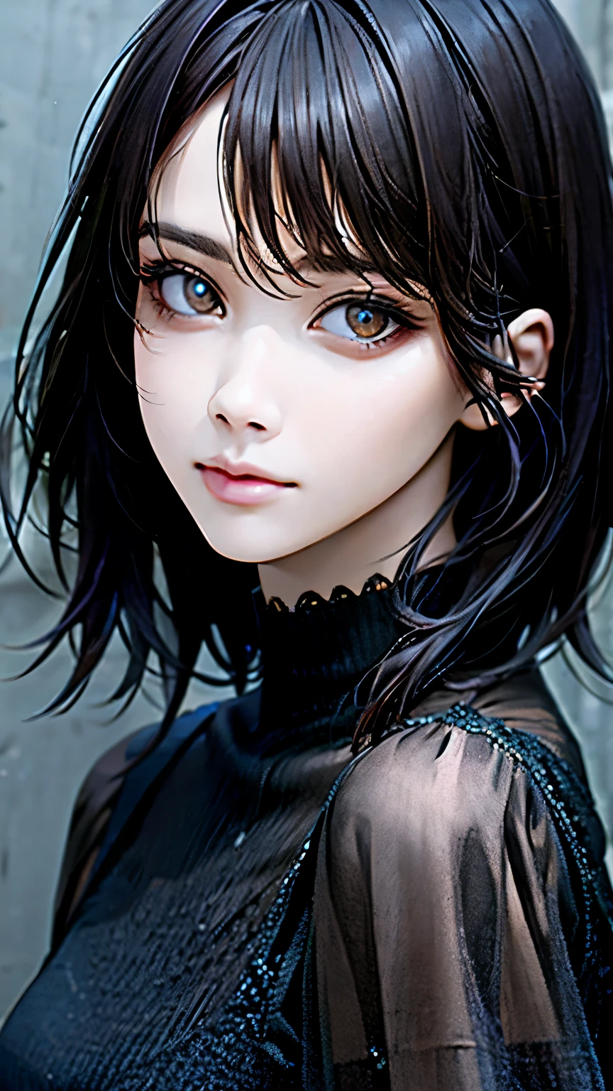 (hig彼st quality、8k、32k、masterpiece)、(Realistic)、(Realistic:1.2)、(High resolution)、Very detailed、Very beautiful face and eyes、1 girl、Delicate body、(hig彼st quality、Attention to detail、Rich skin detail)、(hig彼st quality、8k、Oil paint:1.2)、Very detailed、(Realistic、Realistic:1.37)、Bright colors