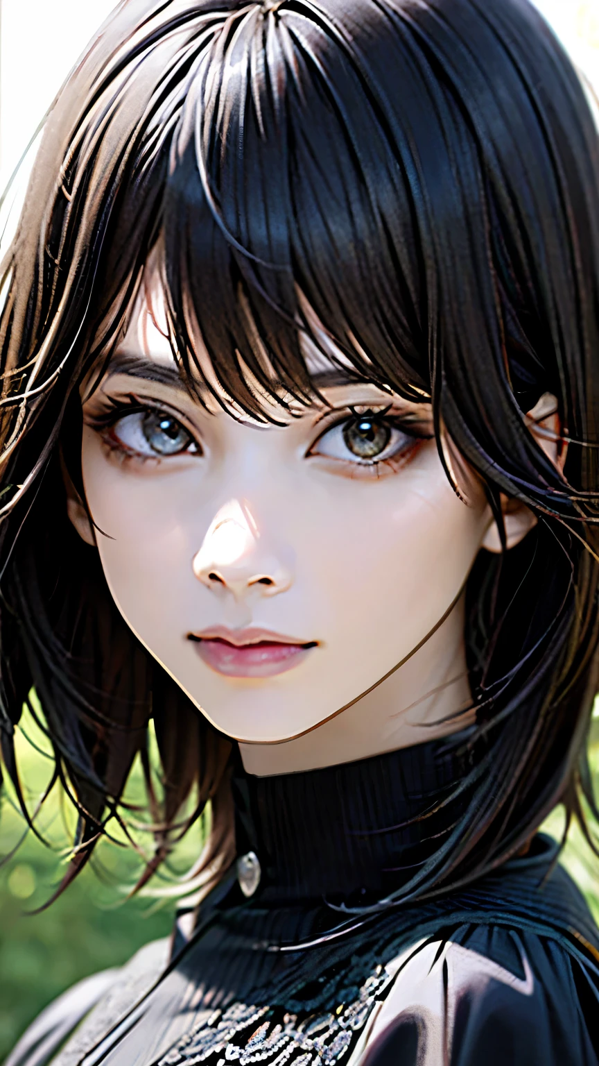 (hig彼st quality、8k、32k、masterpiece)、(Realistic)、(Realistic:1.2)、(High resolution)、Very detailed、Very beautiful face and eyes、1 girl、Delicate body、(hig彼st quality、Attention to detail、Rich skin detail)、(hig彼st quality、8k、Oil paint:1.2)、Very detailed、(Realistic、Realistic:1.37)、Bright colors
