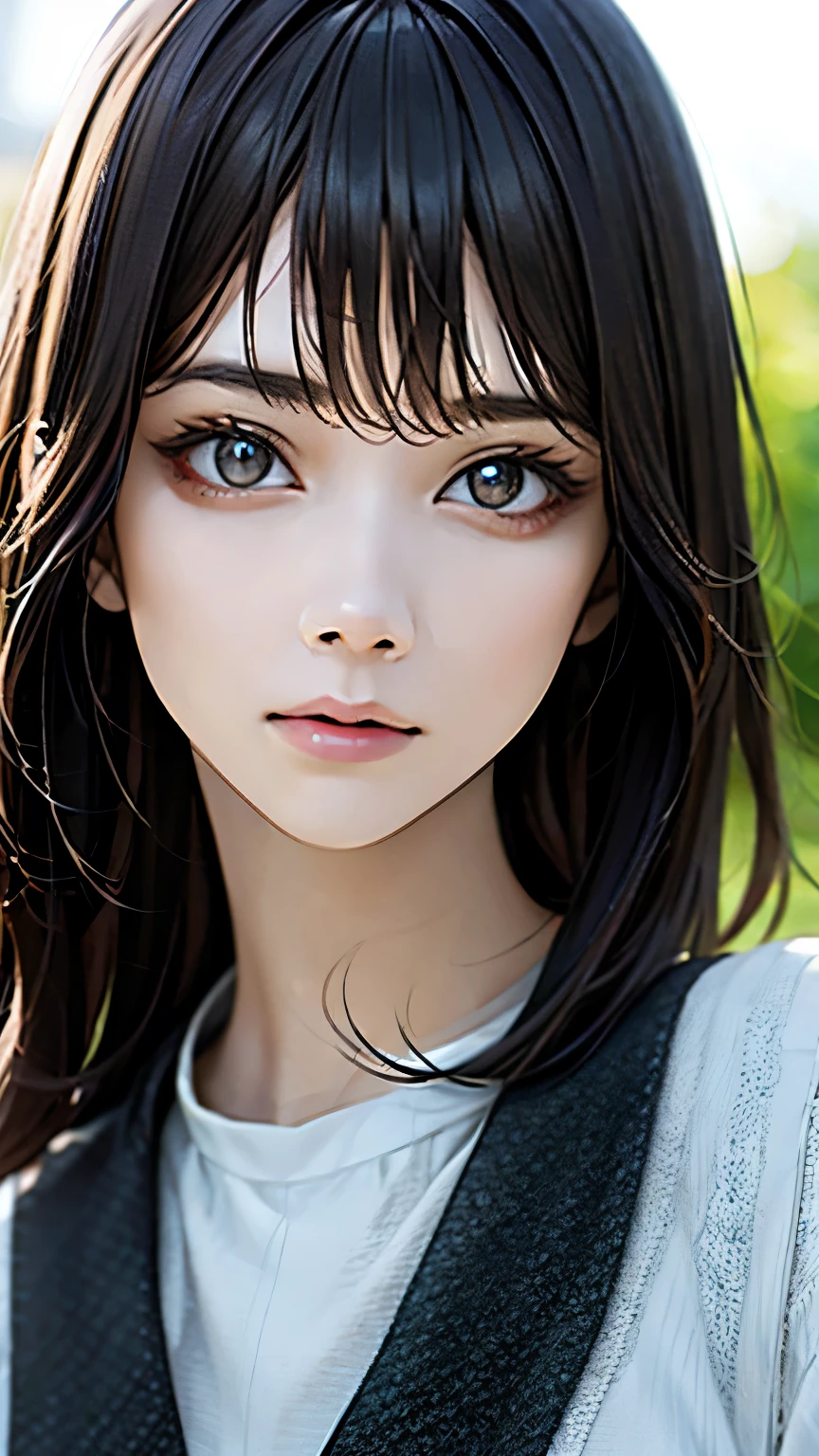 (hig彼st quality、8k、32k、masterpiece)、(Realistic)、(Realistic:1.2)、(High resolution)、Very detailed、Very beautiful face and eyes、1 girl、Delicate body、(hig彼st quality、Attention to detail、Rich skin detail)、(hig彼st quality、8k、Oil paint:1.2)、Very detailed、(Realistic、Realistic:1.37)、Bright colors