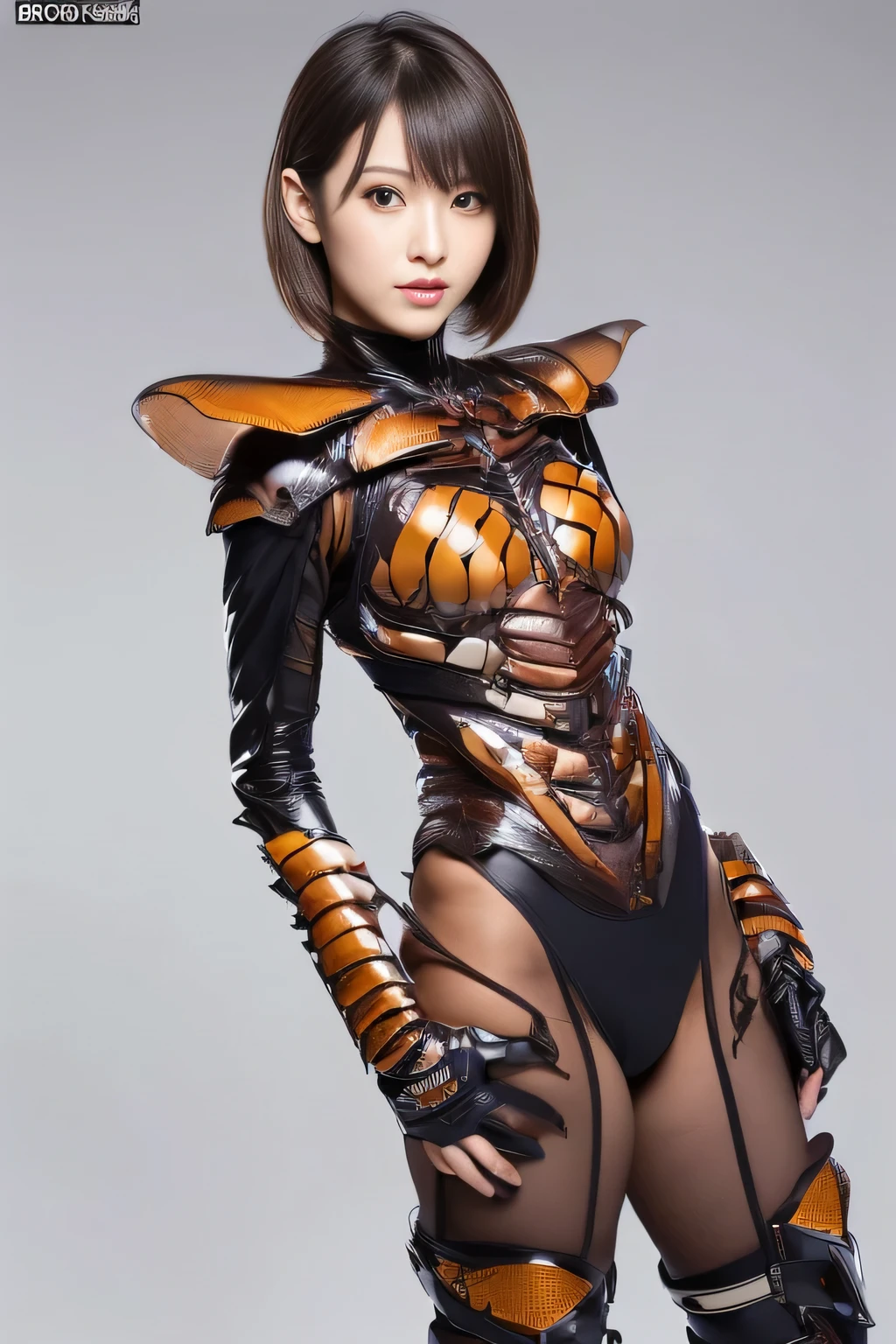 (high resolution,masterpiece,best quality,extremely detailed CG, anime, official art:1.4), realistic, photo, amazing fine details, all intricate, gloss and shiny,awesome many layers, 8k wall paper, 3d, sketch, kawaii, illustration,( solo:1.4), perfect female proportion,villainess, (fusion of dark brown cockroach and lady:1.4), (brown cockroach form lady:1.2), (brown cockroach lady:1.2), (fusion:1.2), (solo:1.4), (evil smile:1.2), muscular, abs, (cockroach brown exoskeleton bio insect suit:1.4), (cockroach brown exoskeleton bio insect armor:1.2), (brown transparency cockroach wing:1.4), (brown cockroach antennae:1.3),