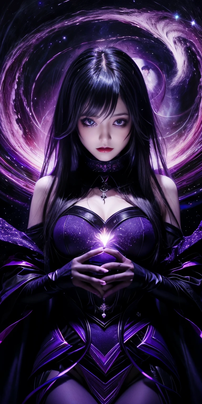 (highest quality,High resolution:1.2),(dark,Threatening:1.1),(Bad luckな:1.1), In the vortex of space,
Heart of a Goth Maiden, Very dark shade.
Her Eyes, Like dazzling fur in a starless haze,
A symphony of despair in their eyes.
Her Mogul Snaps, Mysterious Cemetery,
Think about it, The source of her sadness.
Black hair swaying in the moonlight,
She weaves despair into her dreams.
oh, Her Soul, Shadow&#39;Embrace,
Take me to space.
At each step of the Kelhudelgoring, She summons darkness,
Dance of the Void, Whippler Big Spark.
Her touch is the cold caress of the void,
In her vague existence, I am left confused.
For Love, Bumblewisk, Cosmic Power,
Stars shining in the endless night.
Confusion swirls, Let the emptiness cry out,
Our love is a dazzling dream in the universe.
Gothic Witch of the entire star world,
In your void, I find my soul.
Hypermaximalist, Anime Style, Breathtaking oil paintings, Surreal, Ultra-realistic digital illustrations that mimic the style of oil paintings, Blends seamlessly with Alex Grey&#39;Psychedelic fantasy art by H&#39;Biomechanical aesthetics.R. Giger. Great composition, masterpiece, highest quality, (devil,Satan,Lucifer:1.1),(devilish:1.1),(Bad luck,Bad luckな:1.1),(Powerful figure:1.1、Big Breasts、Glasses) 、 ((((Huge glasses, Nerd Glasses, thick glasses, Round Glasses)))),(((Big Breasts)))、(Red eyes glow:1.6)、(Red glowing eyes,Sharp teeth:1.1),(Black wings,thick,shabby:1.1),(hellish landscape:1.1),(fire,sulfur:1.1),(Threatening atmosphere:1.1),(dark shadows,Threatening presence:1.1),(Bad luck clouds,Stormy Skies:1.1),(dark,Spooky atmosphere:1.1),(Bad luck aura,Evil energy:1.1),(dark aura,cigarette:1.1),(Extreme heat,Burning Flames:1.1),(Surreal,Nightmare Visions:1.1),(Predicting the end:1.1),(Twisted corners,Fiery crown:1.1),(Bad luck whispers,devilish laughter:1.1),(Cries of pain,echoing screams:1.1),(Bad luck symbols,Ancient runes:1.1),(Mysterious Relic,dark artifacts:1.1),(Infernal Ritual,Ritual sacrifice:1.1),(devilish minio