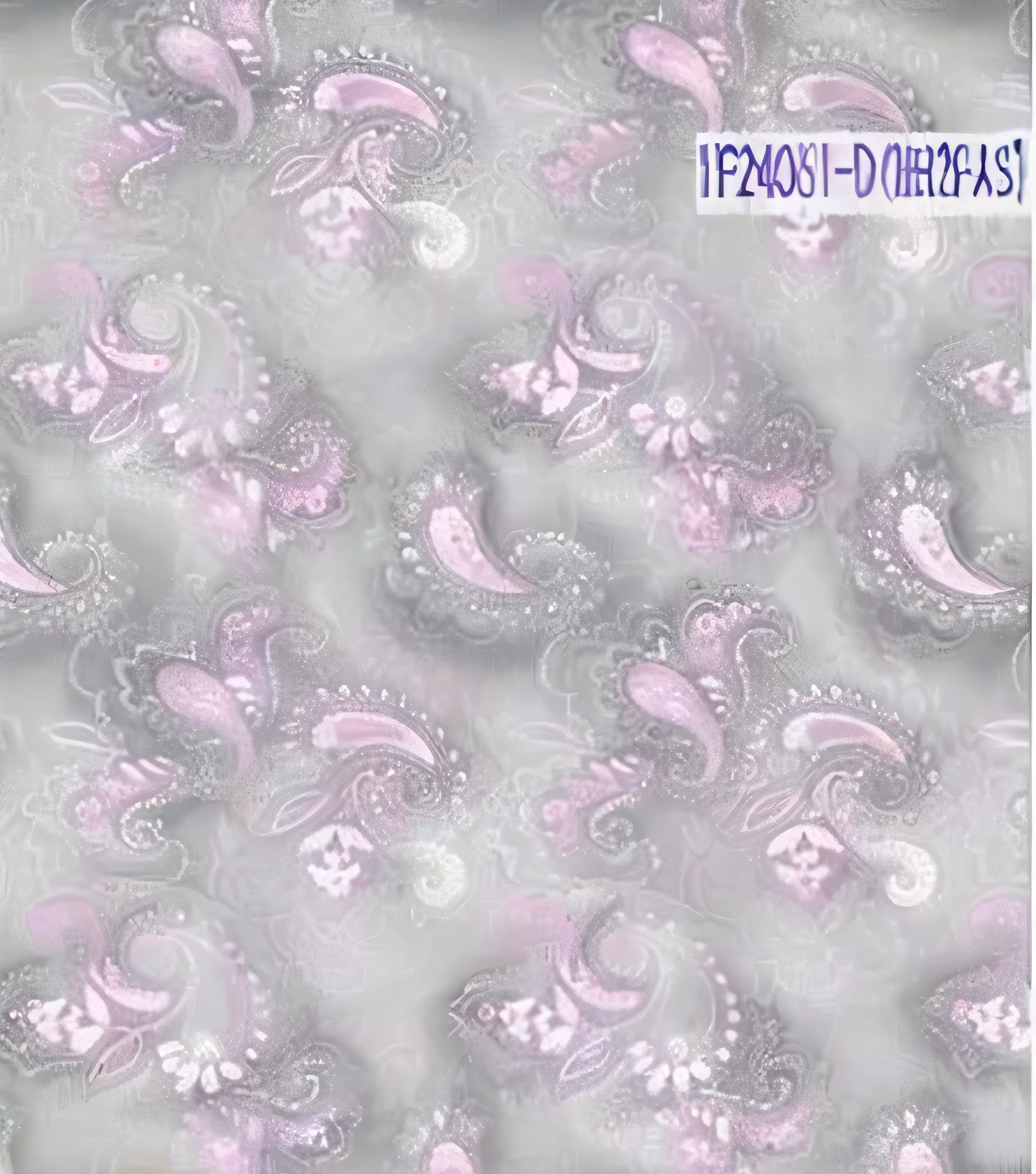 a close up of a pink and gray Paisley pattern on a white background, Cotton fabric, White ornate fabric, Textile printing, Paisley wallpaper, Paisley, Greek fabrics, Comfortable and calm! fabrics textiles, Elegant fabrics, green and pink fabric, high quality fabrics textiles, Light cyan and gray fabric, iridescent fabric, Carved marble texture silk cloth, Batik, Soft background