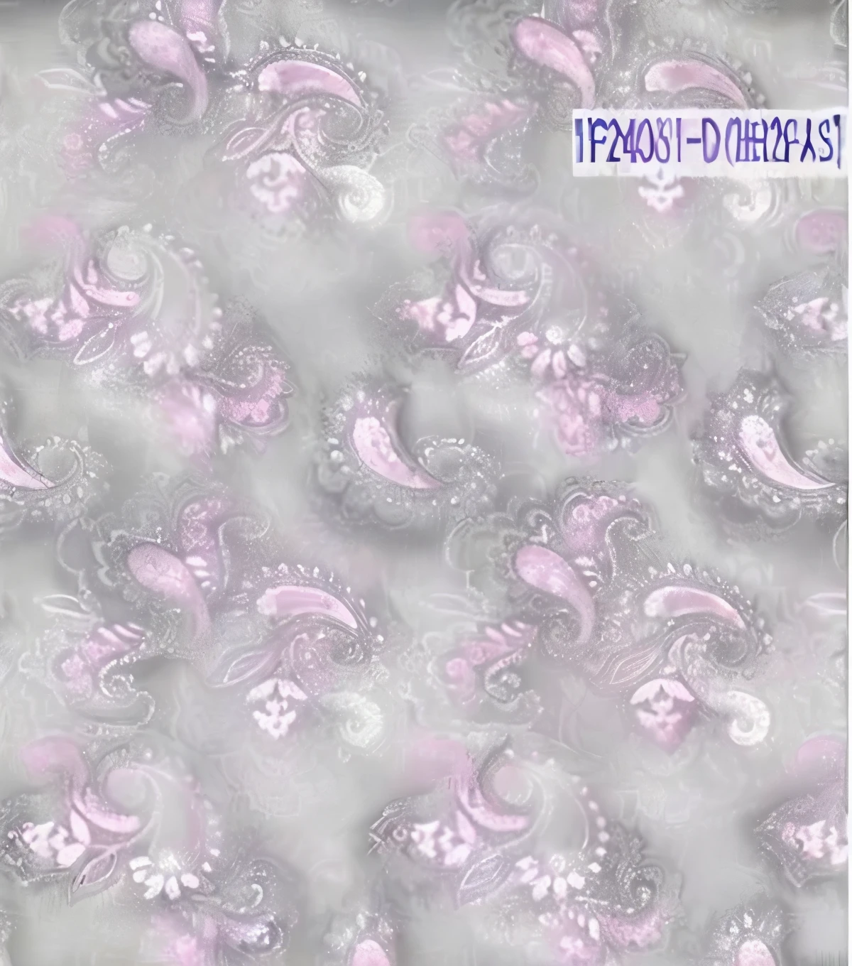 a close up of a pink and gray Paisley pattern on a white background, Cotton fabric, White ornate fabric, Textile printing, Paisley wallpaper, Paisley, Greek fabrics, Comfortable and calm! fabrics textiles, Elegant fabrics, green and pink fabric, high quality fabrics textiles, Light cyan and gray fabric, iridescent fabric, Carved marble texture silk cloth, Batik, Soft background