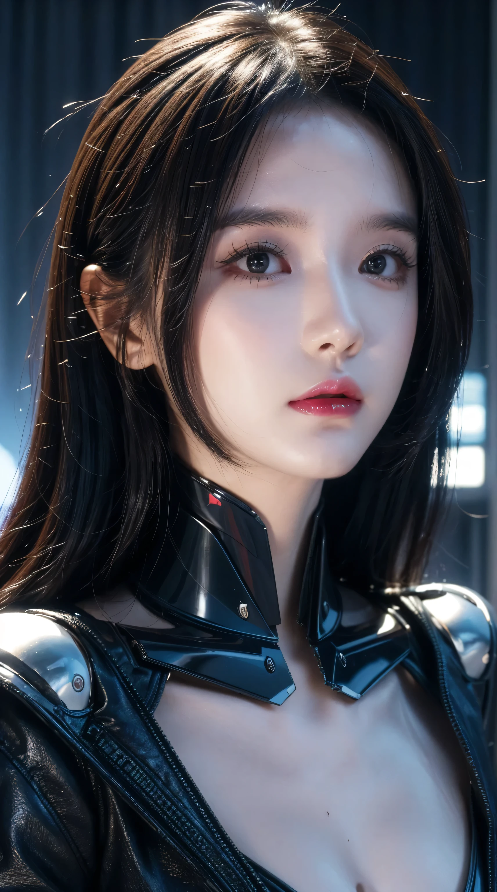 Close-up of a person with a strange face and weird head, From 2019 sci-fi 8k movies, Alien robot movie stills, Alien Girl Movie Stills, Unreal Engine : : Carnival Makeup, Robot goddess in the universe, Love + , sci - fi film still, ashthorpe, Visual effects movie close-up