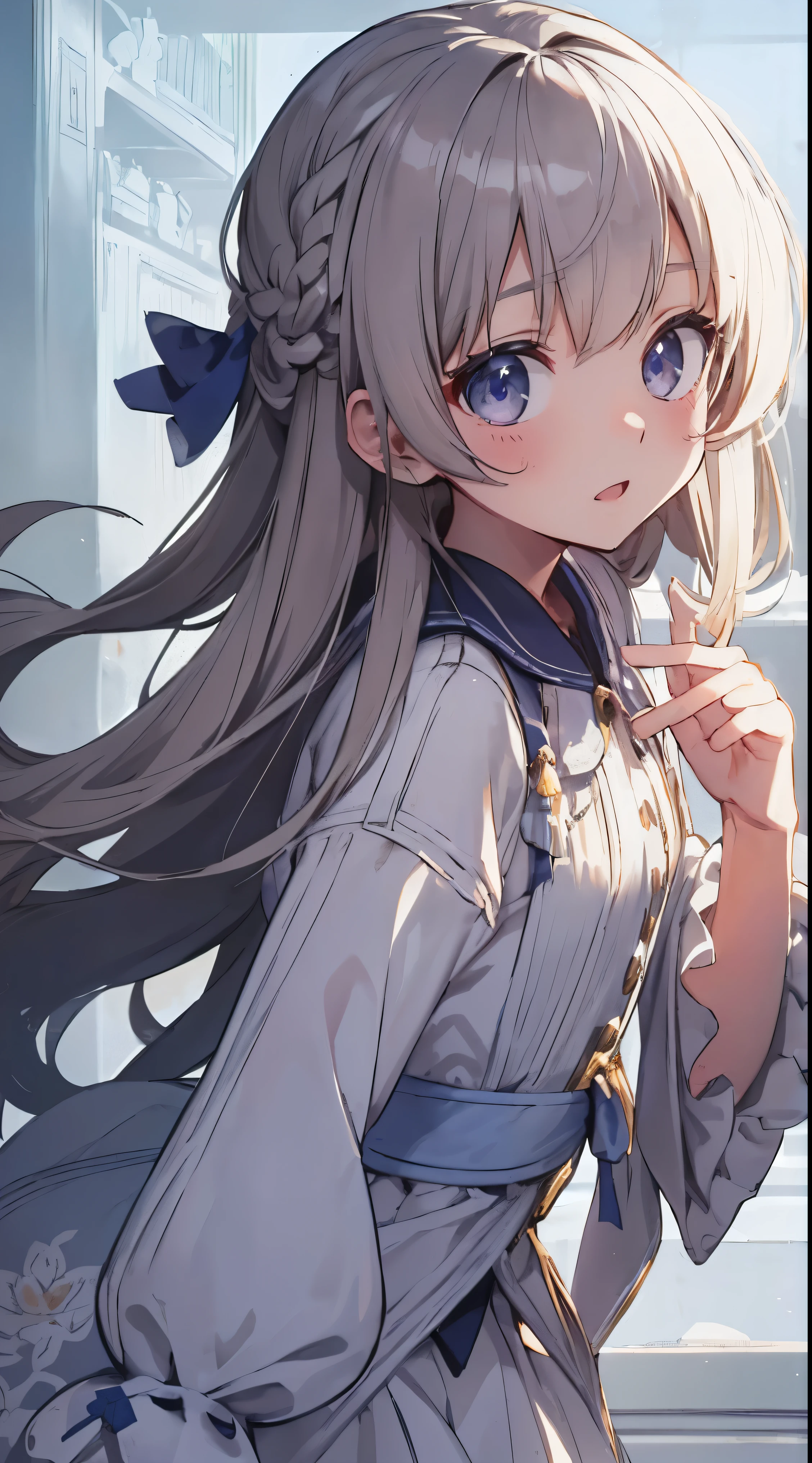 Masterpiece、Highest quality、highest quality、 ((((Petite))))、Shiny hair quality、Small face、Super detailed, beautiful, wide eyes、Ultra-detailed, clear and beautiful faces、(cute illustration:1.2), High-resolution, ultra-detailed, best quality, embarrassed、Hand gestures