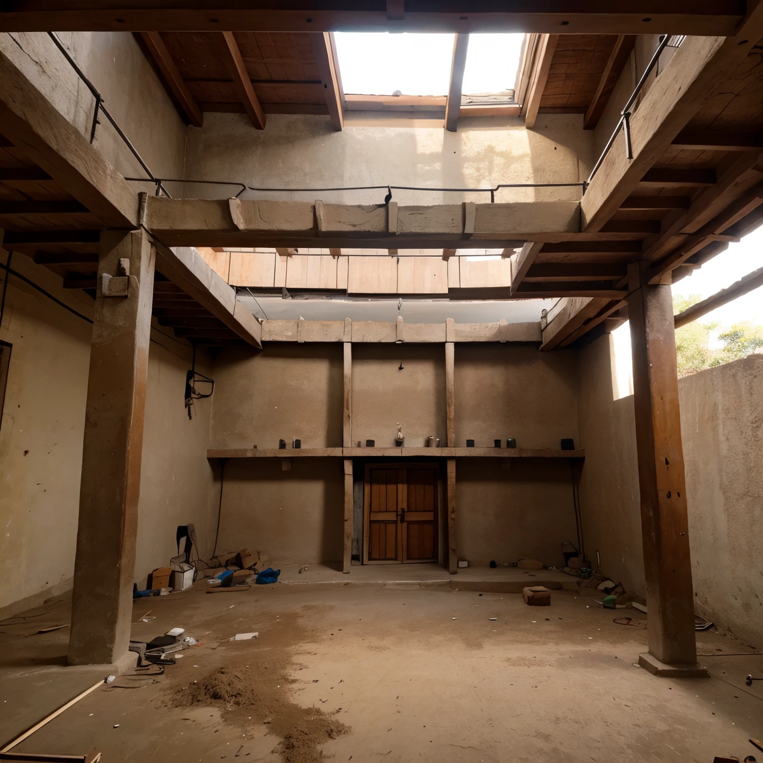 crea una imajen de un arquitecto haciendo los planos de una obra