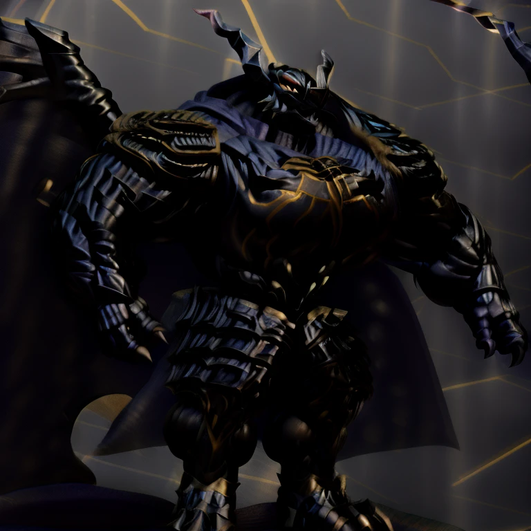 (masterpiece, best quality, detailed:1.2) (Pokémon) LUCARIO, detailed full body, a knight's mechanical armor, glowing wide and heavy armor, wears full body armor. massive muscles, huge pecs, chiseled abs, huge pectorals, exaggeratedly huge muscles. wearing a cloak. unusually developed muscular body big muscle, pecs, triceps, traps, waist narrow, unusually developed muscular body, Dark knight, ff jack garland (armored,