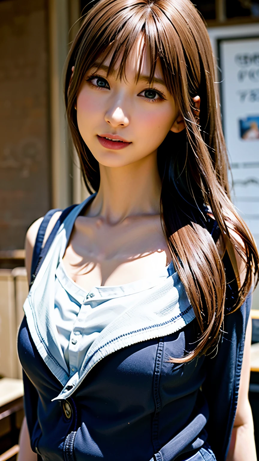 masterpiece, 最high quality, Ultra-high resolution, (Realistic:1.4), Beautiful face in every detail, high qualityの衣類, Amazing European Women, very cute, Portraiture, 肌が柔らかくてPerfect Face、Perfect Face, Shoot your hair, 8k resolution,Super Realistic,Very detailed,high quality, Broad perspective
