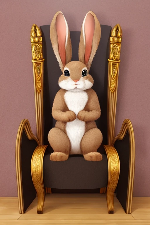 Rabbit　Is sitting on the throne