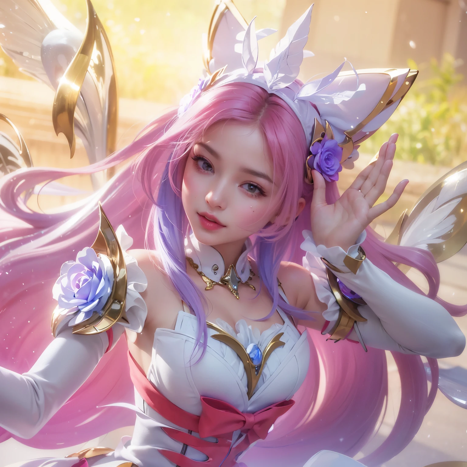 1 supercute kitty wear a origami gundam armor,fur