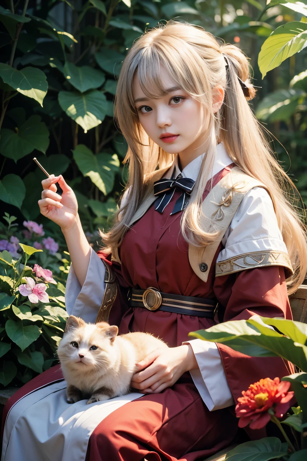 masterpiece、highest quality、8k、Extremely realistic photos、cool、Sharp Eye、Slit eyes、tooth、Double teeth、Japanese women、Very beautiful face、Sailor suit、student、Dark Skin、Gray Hair、short hair、gloss々Texture、Large bat wings、Extremely intricate details、Professional Lighting、Sexy pose