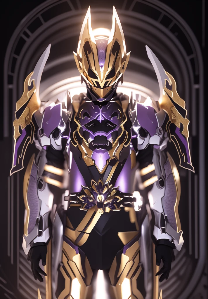 The color changes to gold and purple，Some gold and purple（Ensure its layering and armor texture，Gold as the main color）