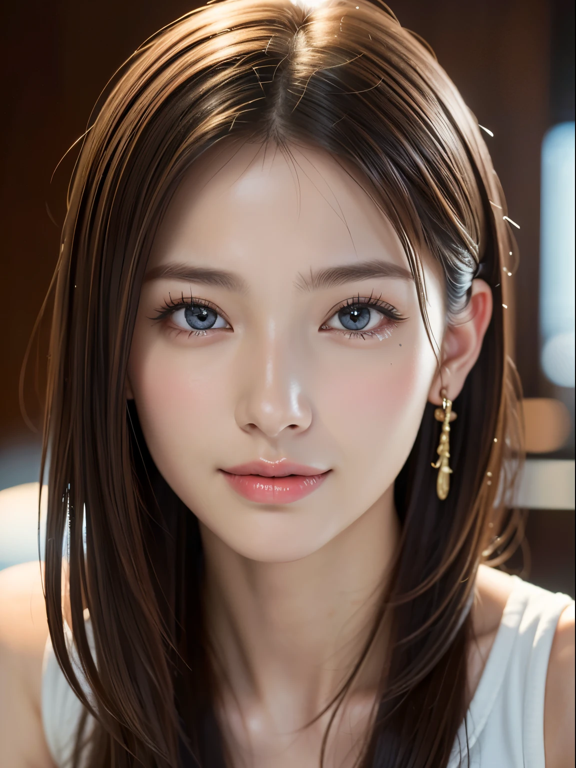 ((highest quality)),(超A high resolution),(Very detailed),(Detailed Description),((The best CG)),(masterpiece),Highly detailed art、(highest quality、8k、32k、masterpiece)、(Realistic)、(Realistic:1.2)、(High resolution)、Very detailed, (closeup-face:1.6), Very beautiful face and eyes, Big eyes, 1 female、Tight waist、Delicate body、(highest quality、Attention to detail、Rich skin detail)、(highest quality、8k、Oil paint:1.2)、Very detailed、(Realistic、Realistic:1.37)、Bright colors