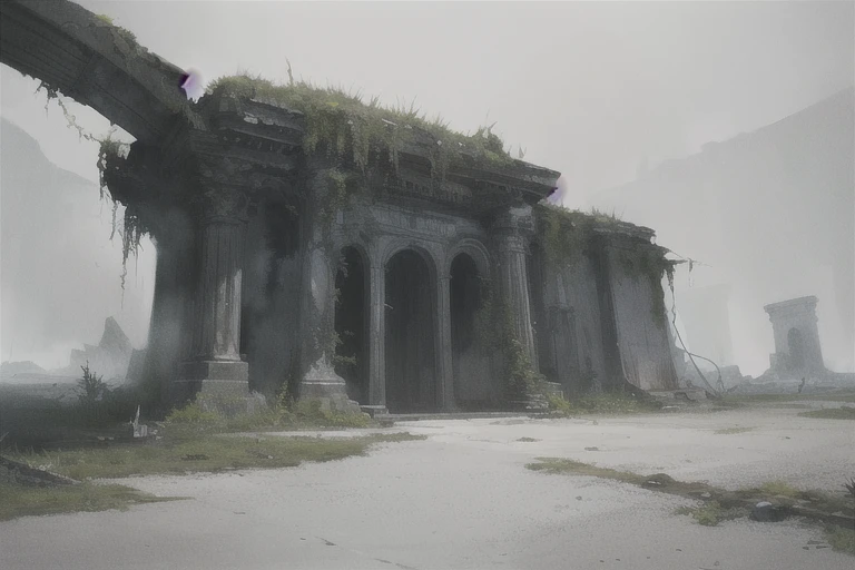 If an iron bullet pierces the proof of justice, I approached the hero If you close your eyes and try to touch him, demon of the same shape and temperature, (Mysterious Black Mist), (Dilapidated), bulb, absurdity, Realistic lighting, (abyss) masterpiece , high quality, Beautiful graphics, High detail, miaobishenghua , [(White background:1.5)::5], painted as a game conceptual art, matte painting conceptual art, environment painting, ruin, traditional dark forest conceptual art, conceptual art ， highly visualized, scenery game conceptual art,