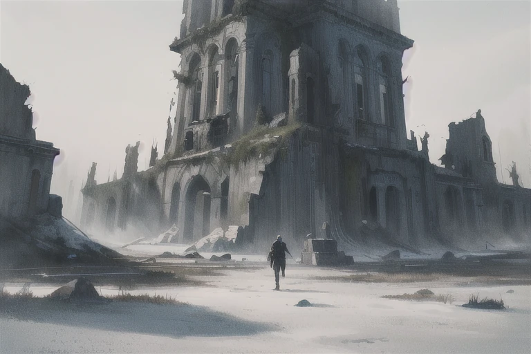 If an iron bullet pierces the proof of justice, I approached the hero If you close your eyes and try to touch him, demon of the same shape and temperature, (Mysterious Black Mist), (Dilapidated), bulb, absurdity, Realistic lighting, (abyss) masterpiece , high quality, Beautiful graphics, High detail, miaobishenghua , [(White background:1.5)::5], painted as a game conceptual art, matte painting conceptual art, environment painting, ruin, traditional dark forest conceptual art, conceptual art ， highly visualized, scenery game conceptual art,