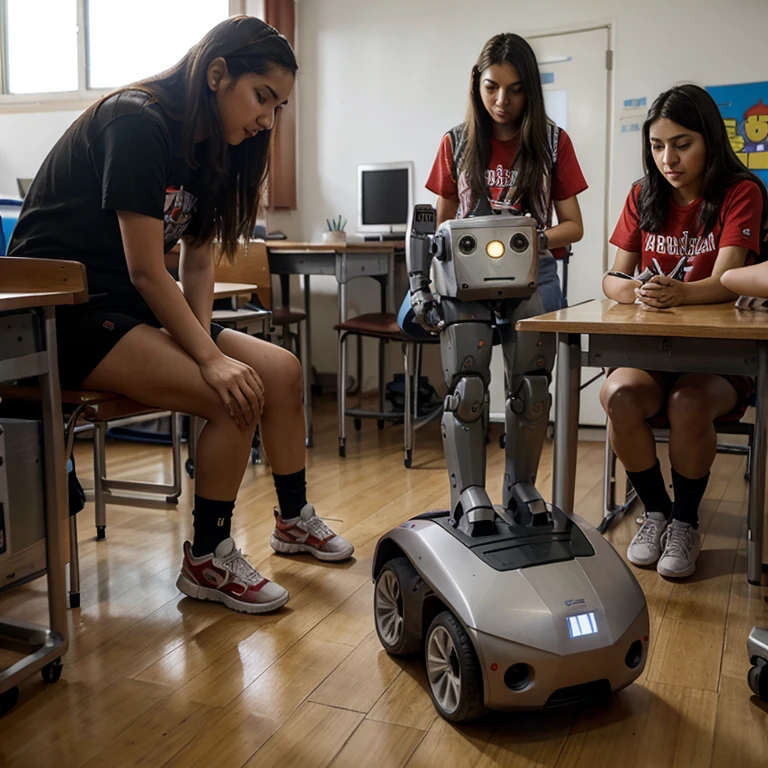 Estudiantes crean un robot que limpie el aula 
