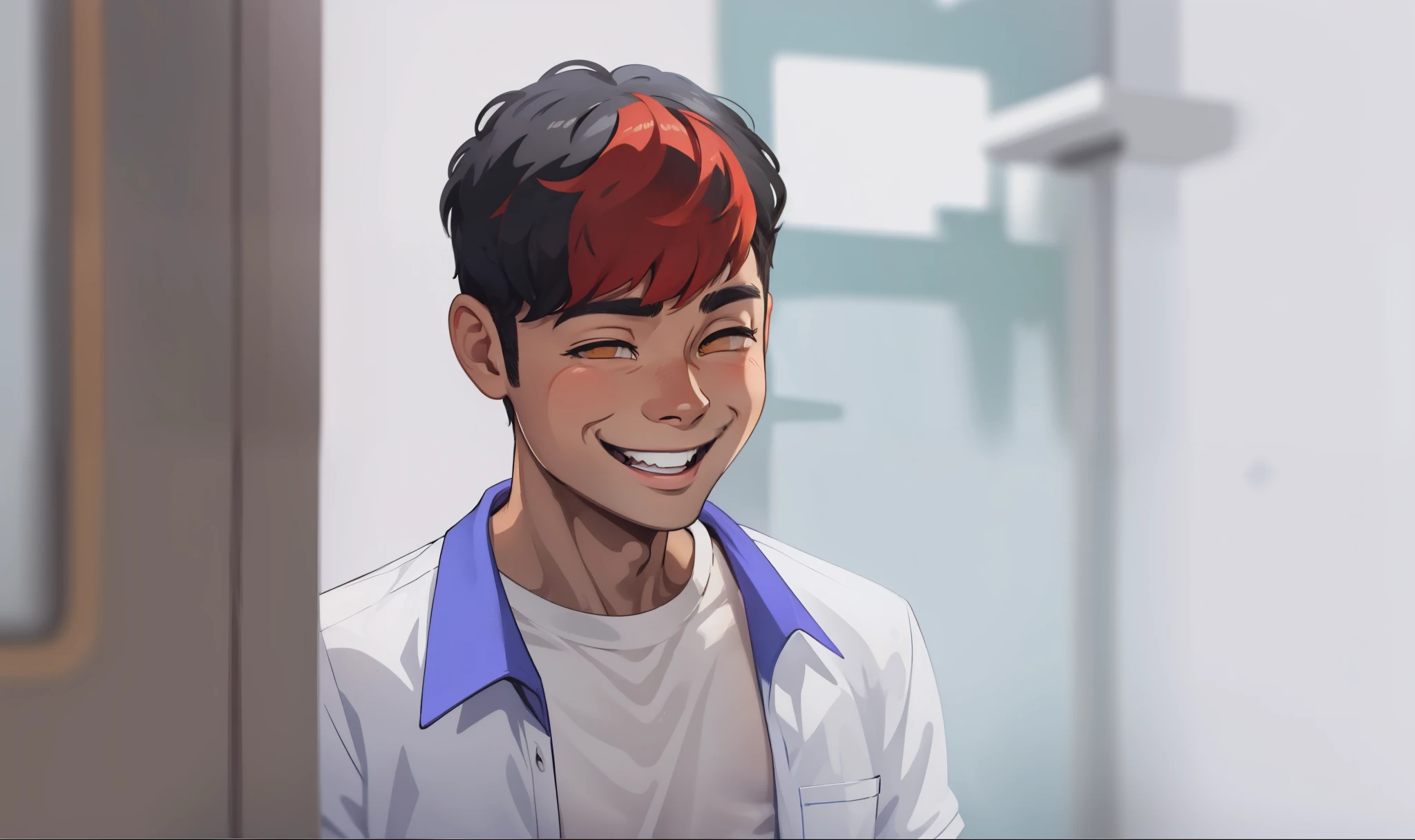 cute man smiling