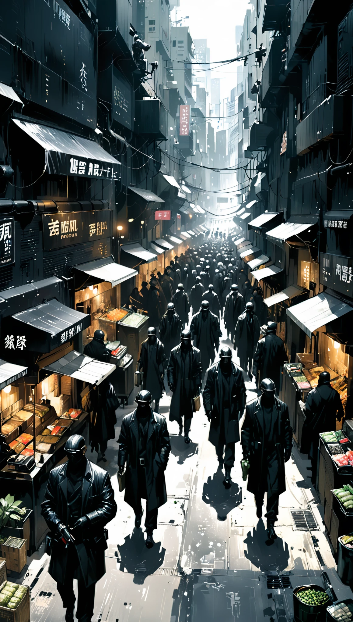 In the dark night,The street smelled of blood。Zombie apocalypse style
