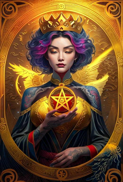 ((Brilliantly shining))、golden body、Golden Spreading Wings、crows、lead、Messenger of God, "In a realm of epic legends, behold the awe-inspiring tale of Alexander the Great, the fearless conqueror, unfolding before your eyes. Epic, legendary, and shrouded in mystery, immerse yourself in the dark atmosphere.", asian style dragon tattoo, sketch type, line art vector, (high quality, tattoo:1.2), asian style tattoo of a Embodying Strength and Wisdom: A Majestic Chinese Dragon, detailed scales, vibrant colors, intricate linework, powerful presence, mystical aura, dynamic movement, traditional elements, fierce expression, flowing mane, contrasting shading, wisps of smoke, mythical creature, symbol of power and prosperity