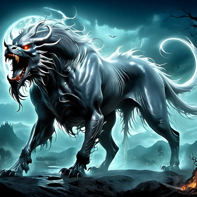 Demon World,Transparent nightmare beast,Magical Creatures,phantom attack,