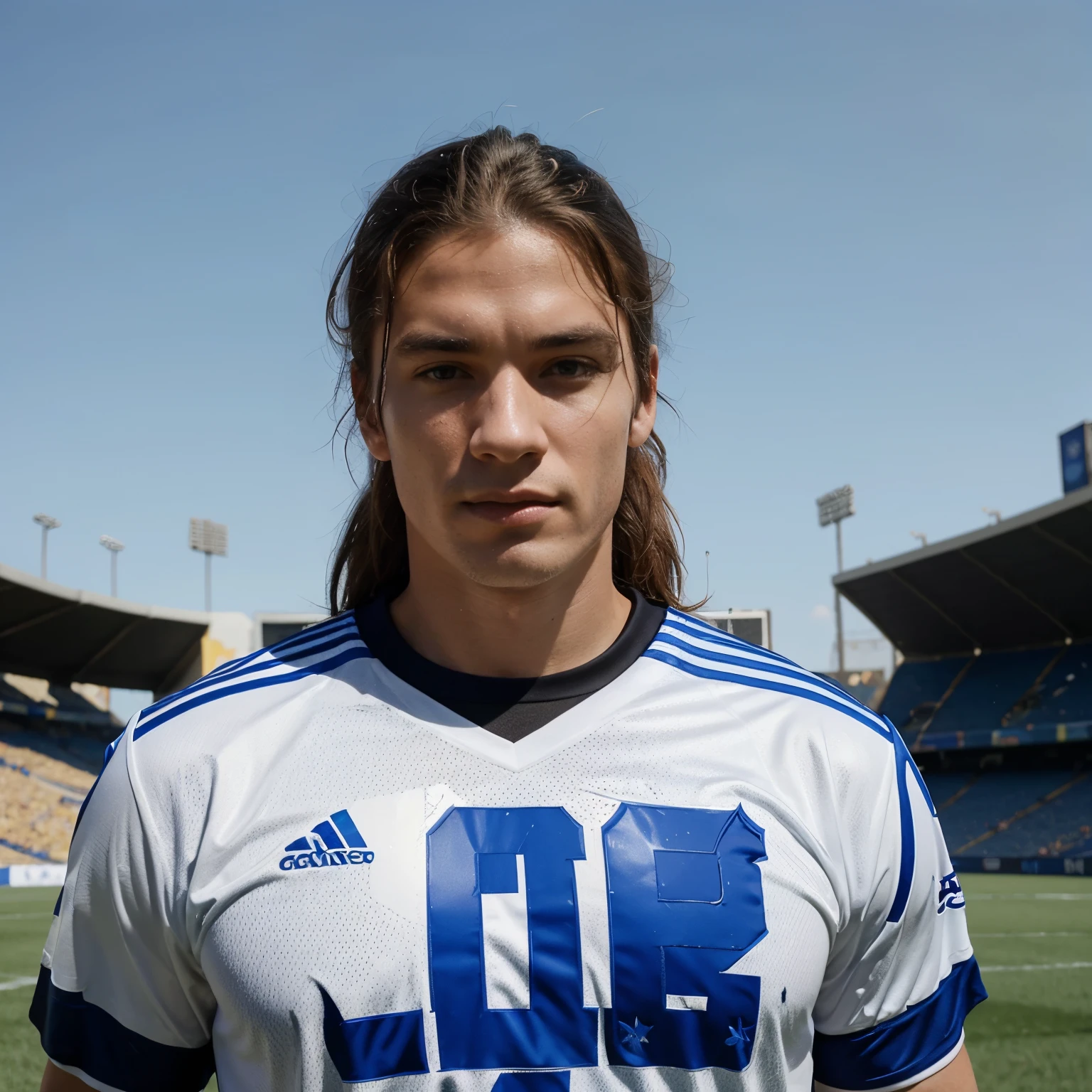 Imagine that you are the best football shirt designer and describe to me what the dream shirt for a white and gold team would be like.