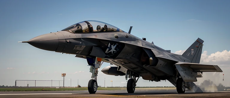 One:The first public illustration of the US AI fighter jet ,Realistic style