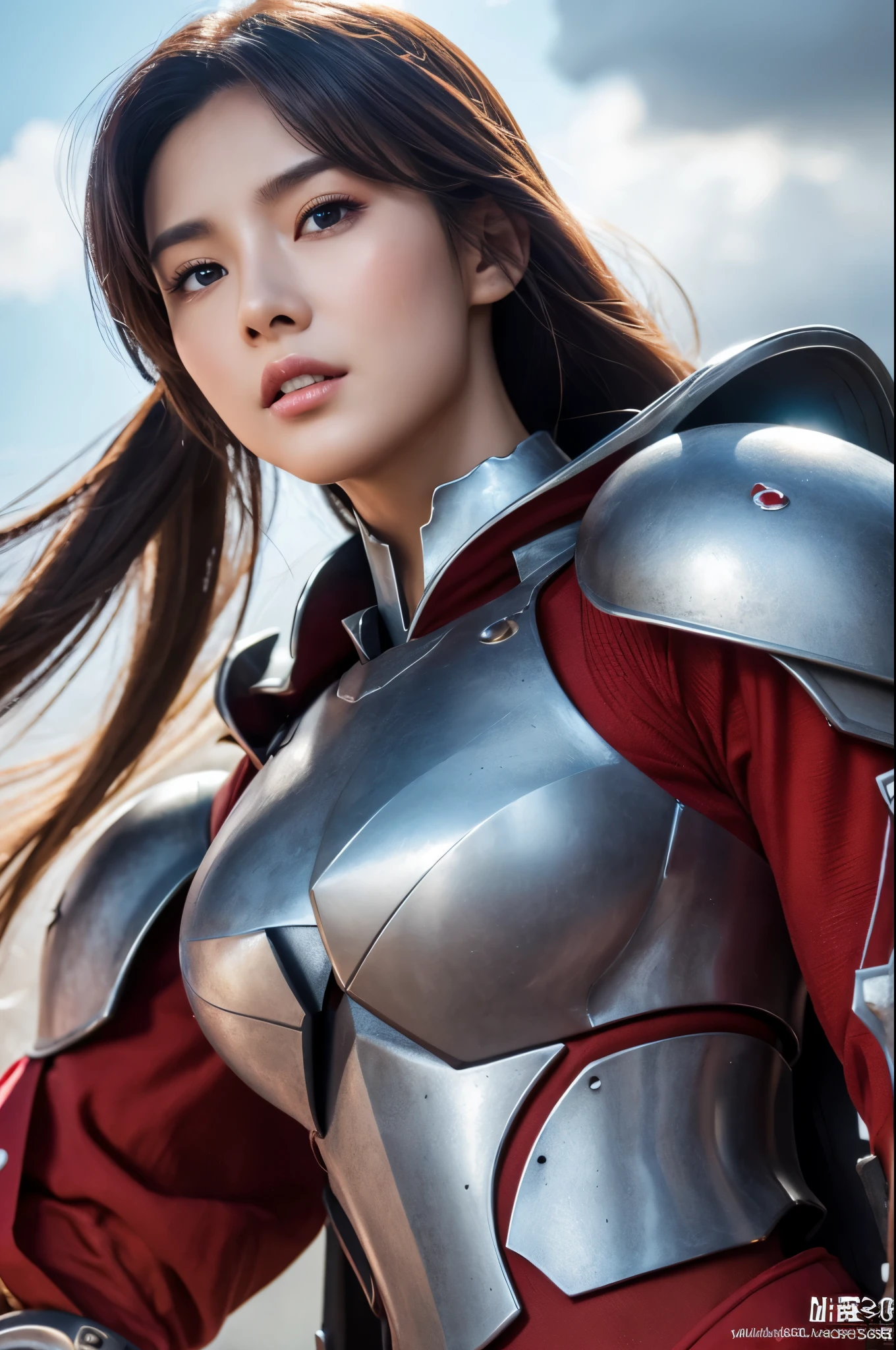 8K,(Female ghost)、Devil Mask、Super Beauty(Like the real thing)、Sexy Red Armor Solo Adult Devil Woman、Just like the whole body、(Equipped with a long and large spear)、Ghost of a mature big woman。Strong jaw(Like the real thing)、Stand facing forward、Demon Armor、A wonderful work of art、((Kyoto Panel Style))、Wind effects:1.9、Cloud Effect:1.2、Full Rendering、Encaustic painting、Unreal Engine、Beautiful armor patterns and decorations,Surreal,Armor details,超A high resolution,Professional quality high resolution、Perfect contrast、Perfect lighting、Perfect composition、Perfect Skin、Perfect Fingers、Perfect breasts、Perfect Hair、Perfect Face、Realistic facial features,masterpiece,Photorealistic RAW photos,Bright colors,Rich colors,50mm lens,Nikon D850,super highest quality,Slim figure,Perfect body line,Perfect hand shape,Anatomical body balance,Highly detailed face,Highly detailed eyes,Beautiful Lips,Excellent light particles,Cinema Lighting,Makeup,Ultra-high resolution,Ultra-Realistic Skin,Sexy woman closeup,Ample breasts,Dynamic pose,Hard and strong abs,Very large breasts,