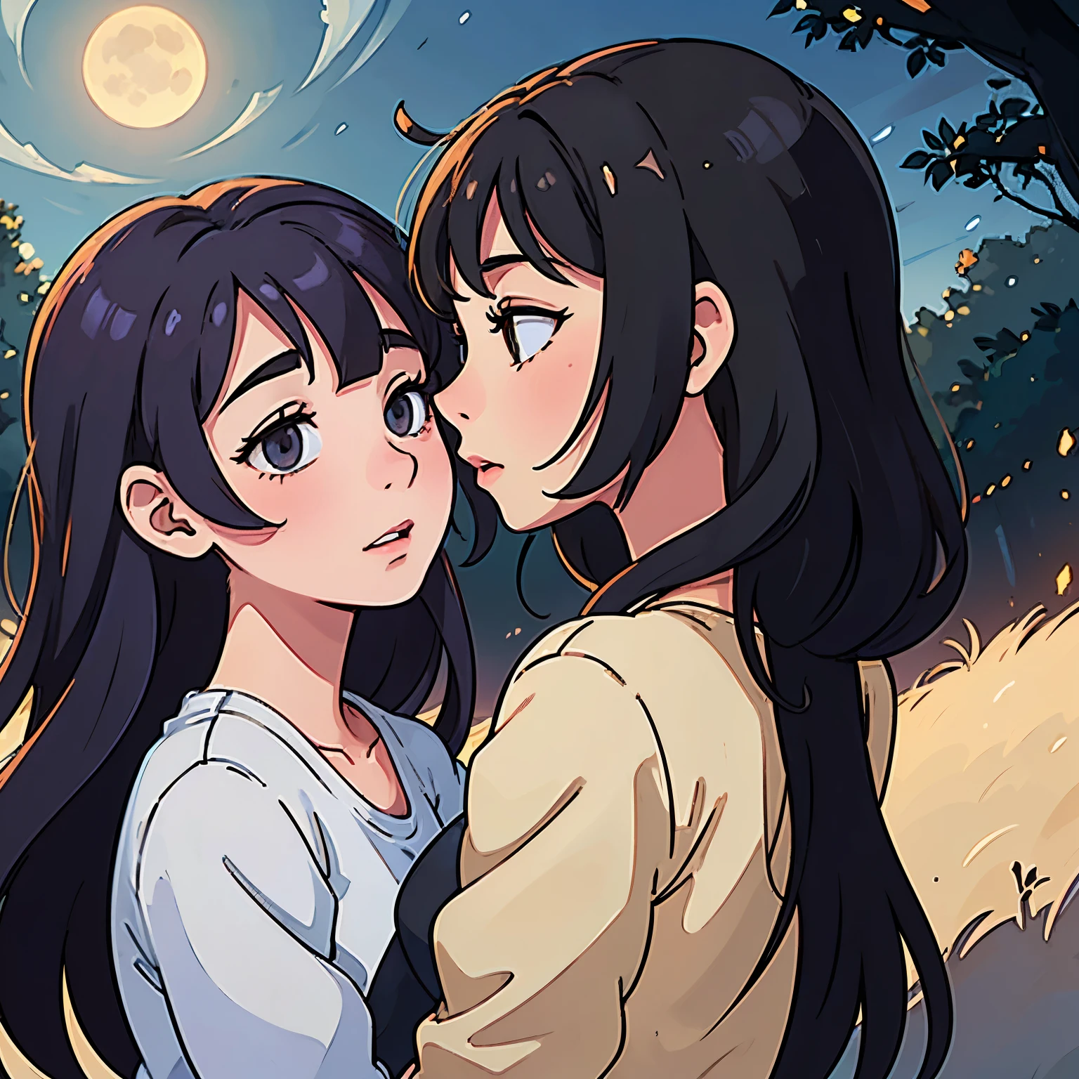 two teenagers suppressing their feelings for each others meet under a full moon every months to share a moment together free from any judgment