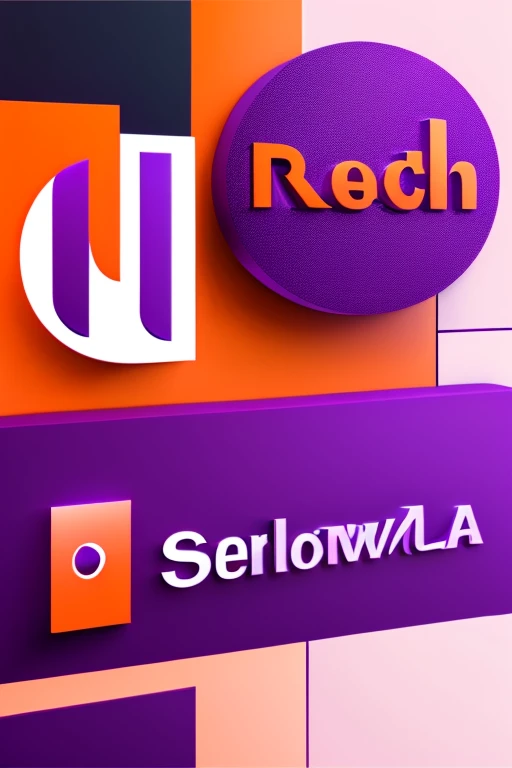 Create a brand logo in shades of purple and orange that has the profile below Tech Informática: Your Reliable Software Development Solution Tech Informática is a software development company that stands out for offering customized, high-quality solutions to a wide range of clients, from medium and large companies to startups in the expansion phase. With years of experience, Our team of experts is ready to meet our customers' most complex needs, boosting your business with cutting-edge technology.
