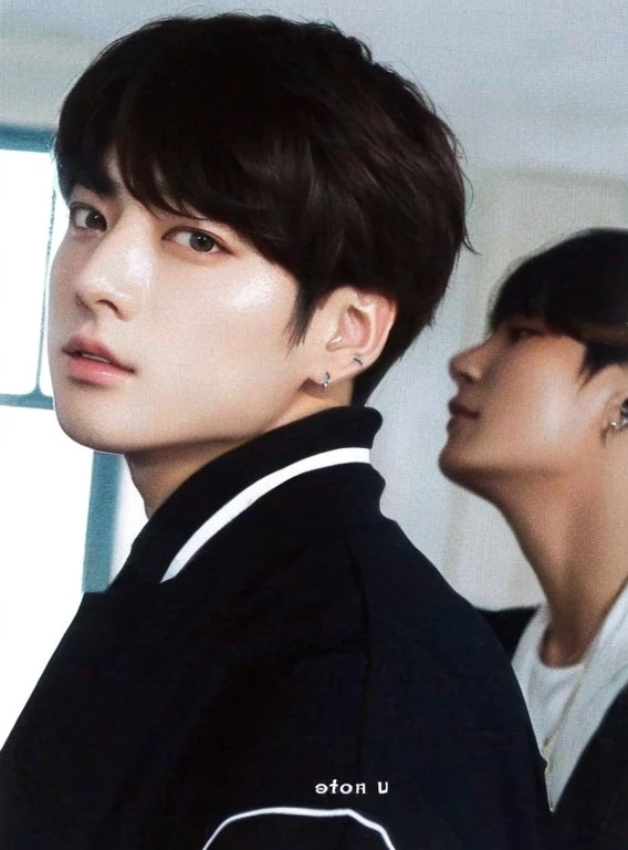 jeon jungkook, ulzzang, black hair, 