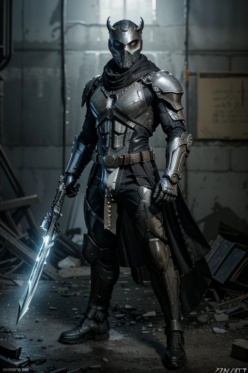 Dark_Fantasy, Superhero, Dean Winchester, Dressed as Superman, Masterpiece, hyperrealist & photorealist, Male, Holding weapon, Extremely detailed futuristic black combat suit, Body (Wearing white paint skull mask, Scarf), Unity 8k, Created in ZBrush, Full HD midnight aura, Developed by Unreal Engine 5, Ultra Sharp Focus, Vibrant and intricate, Epic in destructed battlefield. Dean Winchester, clad in a masterful Superman costume with a dense beard and white paint skull mask concealing his face, stands in the midst of a devastated battle, intricate scene, artstation, intricate details, vignette, (A muscular man:vivid colors,realistic, ((masterpiece)), ((best quality)), (detailed), cinematic, dynamic lighting, soft shadow, detailed background, professional photography, depth of field, intricate, detailed face, subsurface scattering, realistic hair, realistic eyes, muscular, manly, photo of a handsome man, mech4rmor, wearing mechanical paladin armor, glowing, holding shield, dynamic pose, fighting stance,
