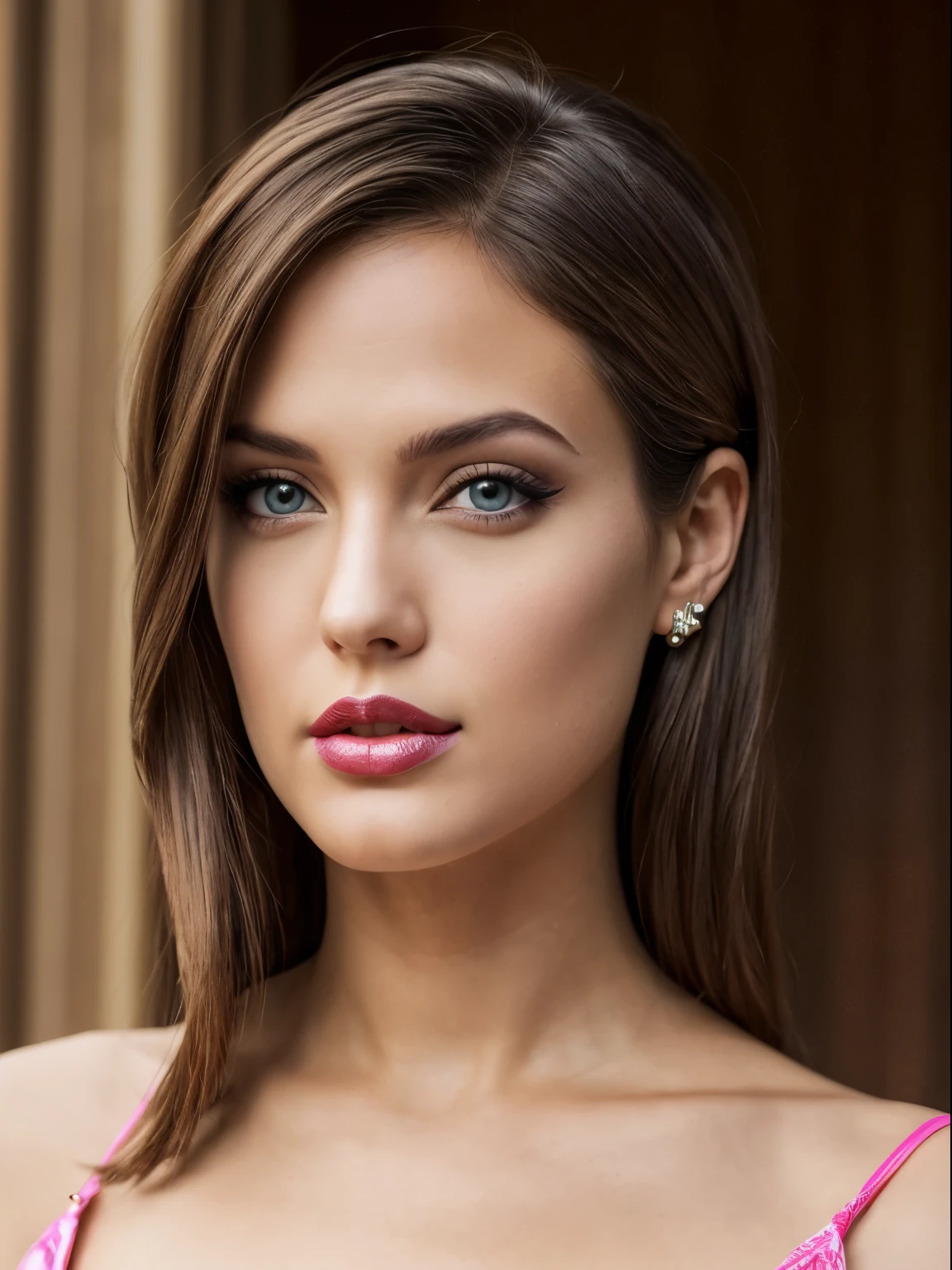 (Best quality,8K,A high resolution,Masterpiece:1.2, DSLR, 16k ),Ultra-detailed,(Realistic,Photorealistic,photo-realistic:1.37),Portrait, Creative style artwork, Historical, classical, Sophisticated, plethora of colors ,Highly detailed, Soft lighting, luxurious environment , black dress, there is young woman , girl wearing a red classy royal dress, performing a music video, slim fit (oval perfect shape, asymmetrical face structure, perfect proportion, almond eye type, hazal eye color, detailed eyes, yellow hair color, 34 inch breasts, hourglass figure, slim body, pale white skin tone ,sexy girl, 22 years old, soft wavy hair, looking away, attitude expression, professional makeup, pink lips)