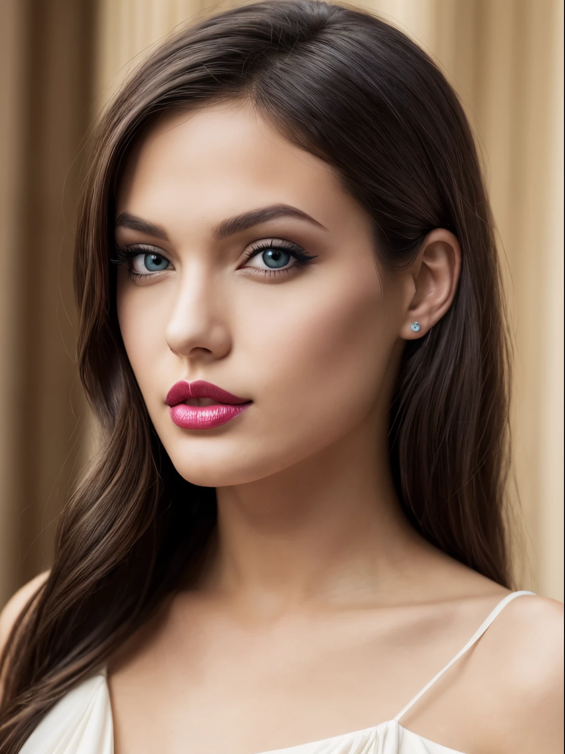 (Best quality,8K,A high resolution,Masterpiece:1.2, DSLR, 16k ),Ultra-detailed,(Realistic,Photorealistic,photo-realistic:1.37),Portrait, Creative style artwork, Historical, classical, Sophisticated, plethora of colors ,Highly detailed, Soft lighting, luxurious environment , black dress, there is young woman , girl wearing a violet classy royal dress, performing a music video, slim fit (oval perfect shape, asymmetrical face structure, perfect proportion, almond eye type, hazal eye color, detailed eyes, yellow hair color, 34 inch breasts, hourglass figure, slim body, pale white skin tone ,sexy girl, 22 years old, soft wavy hair, looking away, attitude expression, professional makeup, pink lips)
