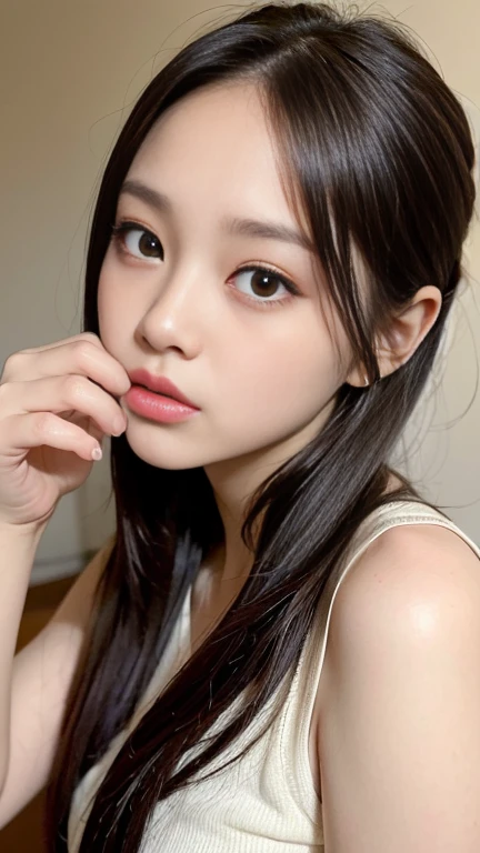 (masterpiece, best quality:1.2, perfect hands, parfect fingers, parfect face, high resolution, high detail, 16k), 2girl, 10 yo, kissing,