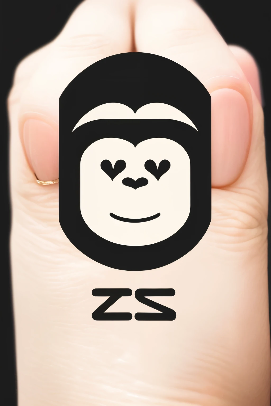 A simple logo for "Silent Monkey" features an adorable cartoon gorilla with closed eyes, symbolizing the silence of being quiet yet filled with meaning in space and time. The minimalistic yet expressive design utilizes black lines on a pristine white background, highlighting simplicity and clarity. It embodies a sense of calmness and tranquility, while adding a charming character to your brand, in the vein of a minimalist vector graphic icon.