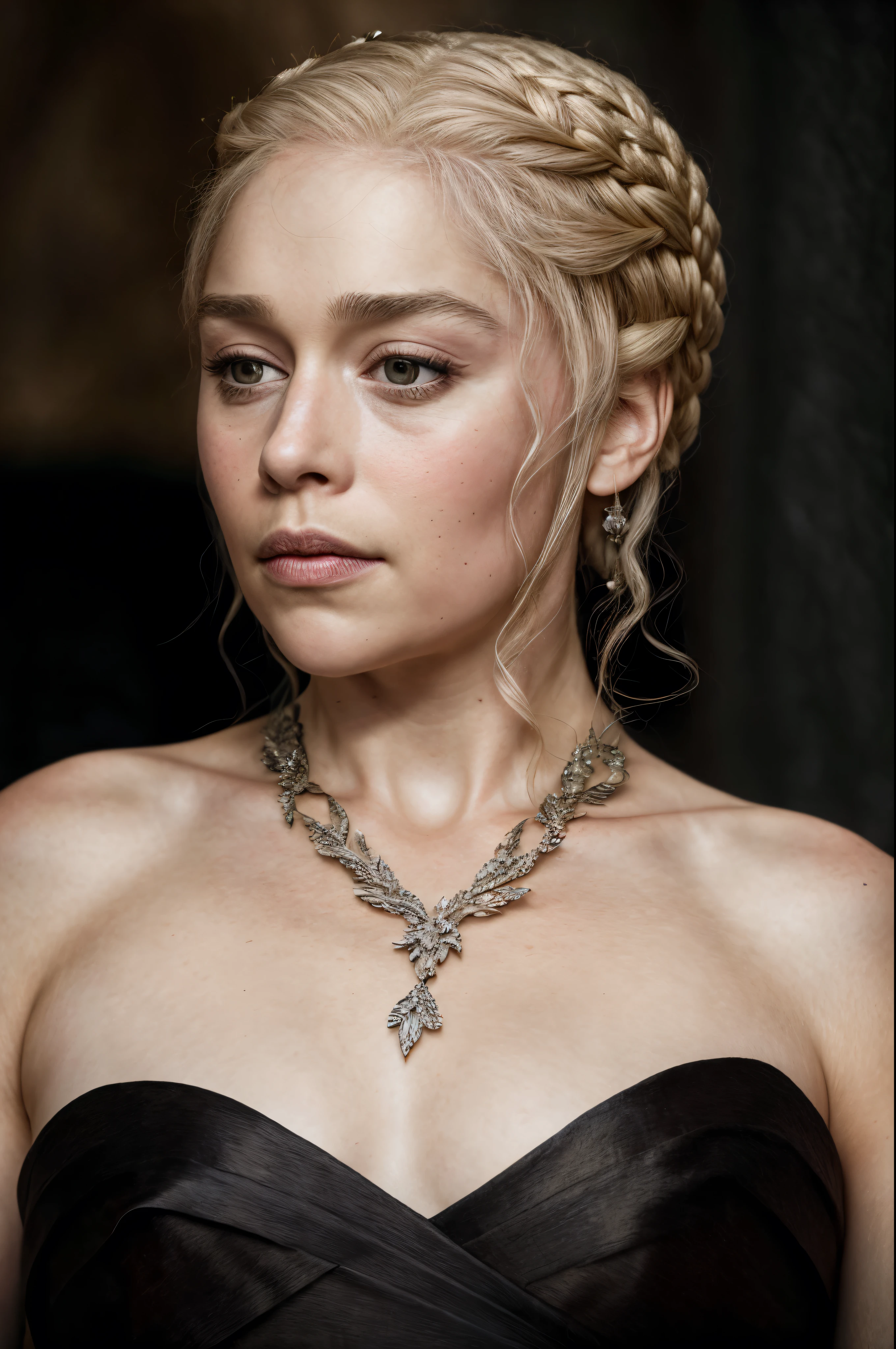 masterpiece, stunning portrait photo of khls woman, front facing towards the camera, wearing Erotic mediaeval costumes, War Costumes , sharp focus, natural lighting, subsurface scattering, f2, 35mm, film grain, Regal Beauty, Regent Queen, silk satin, linen clothes, beautiful ruler queen, sexiest majestic queen dress,
