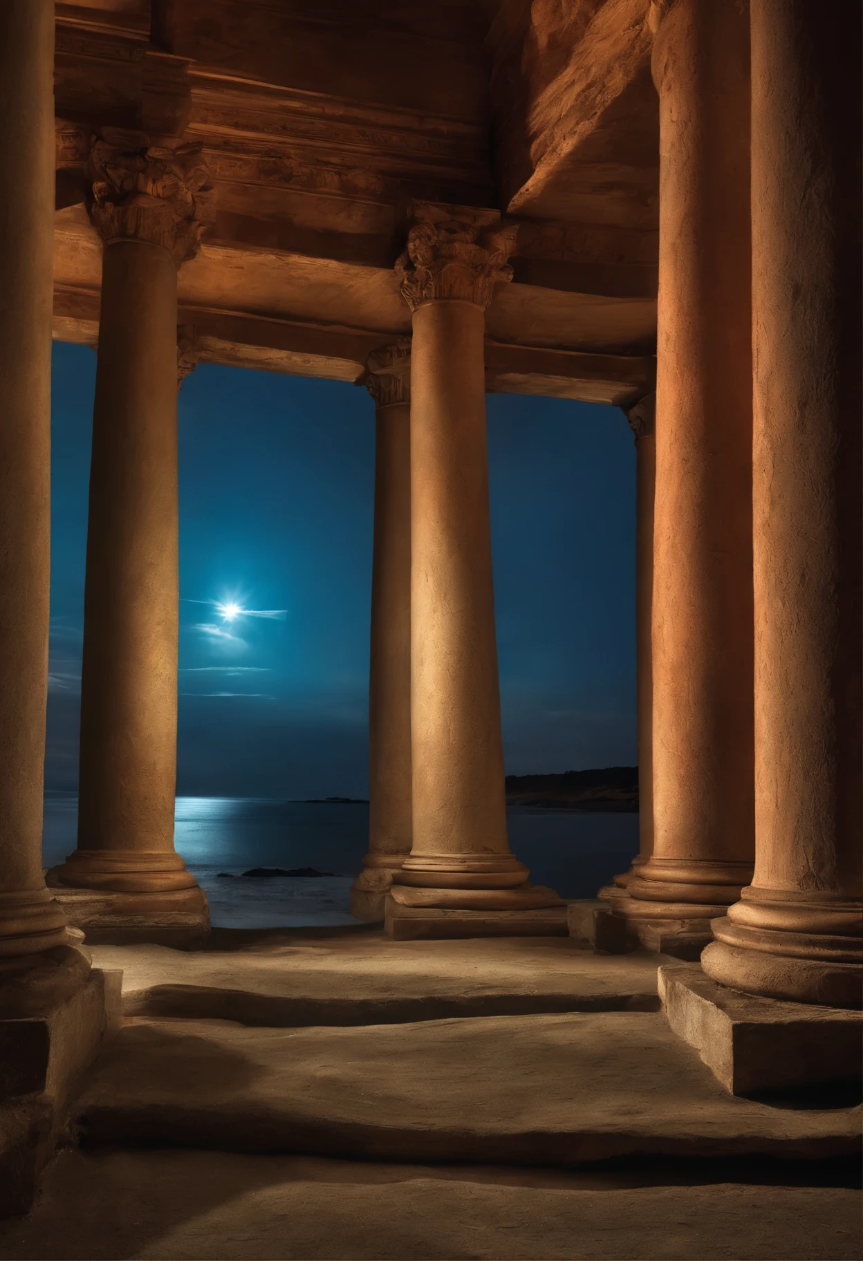 you need to create an ebook image. Subject "the 4 pillars of a solid life" but remember you need to have the 4 pillars in the image and something that motivates people just by looking