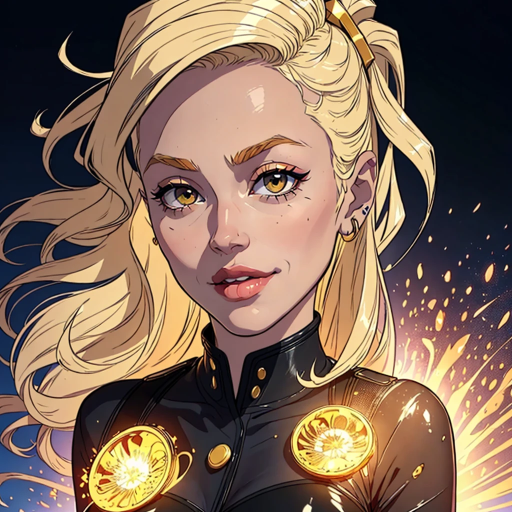 (best quality,4k,8k,highres,masterpiece:1.2),ultra-detailed,(realistic,photorealistic,photo-realistic:1.37),portrait of european girl,(beautiful,attractive,striking) face,(upper body,shoulders),(hair,locks) falling over one eye,(medium sidecut),(blonde,light-colored) hair,sharp focus,(black,business) suit, (elegant,formal),(confident,graceful),subtle smile, (piercing,intense) eyes, (delicate,feminine) features,(vivid,eye-catching) colors,sleek and professional appearance,vibrant lighting, (soft,subtle) shadows,subtle hint of (warm,golden) tone,studio setting