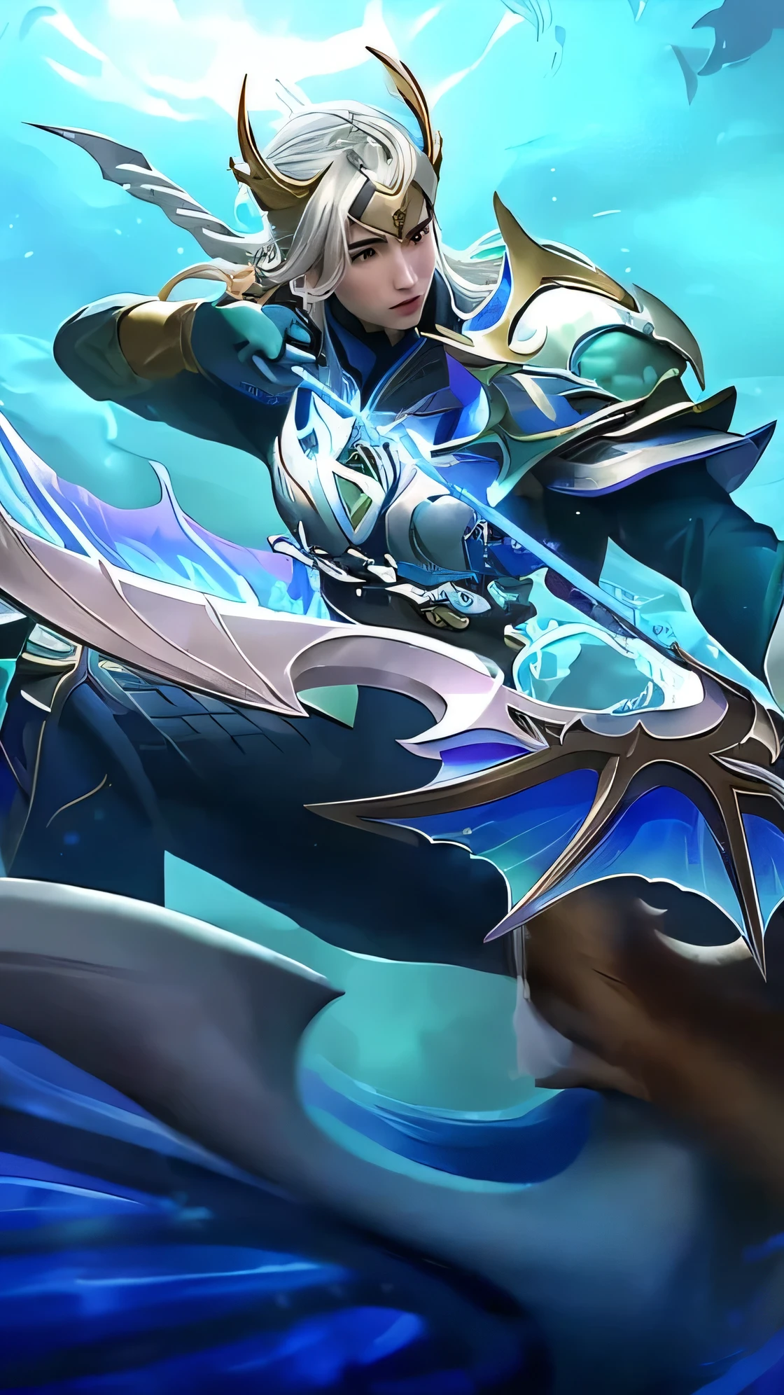 arafed image of a woman with a sword and a sword, mobile wallpaper, zhao yun, official splash art, heise jinyao, phone wallpaper, splash art, inspired by Huang Shen, keqing from genshin impact, zenra taliyah, inspired by Shen Zhou, phone background, queen of the sea mu yanling, wallpaper mobile