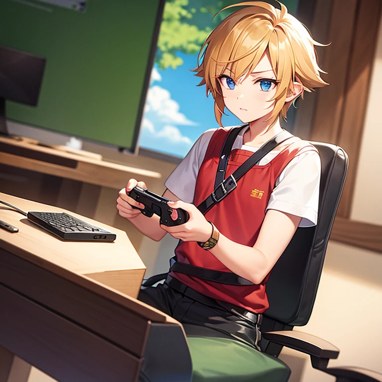 Link boy playing video games