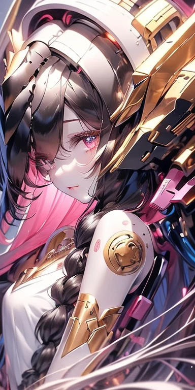 Top quality masterpiece illustrations、Black hair and black eyes、Wearing multiple necklaces、Wearing earrings、 in black and white fancy dress looking up、Cute and elegant face with long hair in the upward view. The angle of the lower body is fair.、More hair details、