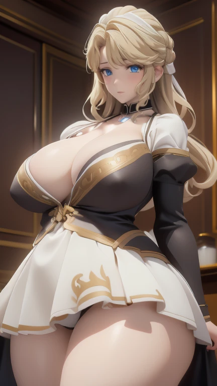 From below,(Thin),(Large Breasts),(((Cleavage)))8k(Random pose:1.2),(Feel free to hairstyle),(Highest image quality,(8k), Surreal, best quality, high quality, HD, High quality textures, High Detail, Beautiful and detailed, fine, Extremely detailed CG, Detailed texture, True representation of the face, masterpiece, present)
