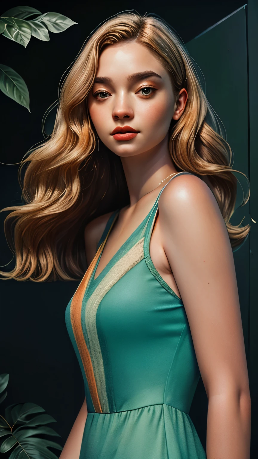 23 yr old woman Emily Dickenson mixed with Lorde and Ashley Olsen with an slender thin build, mascara, green eyes, smiling full body, walking, legs visible,  feeling the wind blow
long slender nose, cleftless chin, ashy blonde hair soft waves, wearing Tennis Basic Crisscross Backless Breathable Softness Active Dress, 8k resolution, photorealistic masterpiece, professional photography, natural lighting, 1girl maximalist, 8k resolution, concept art, intricately detailed, complex, maximum details,