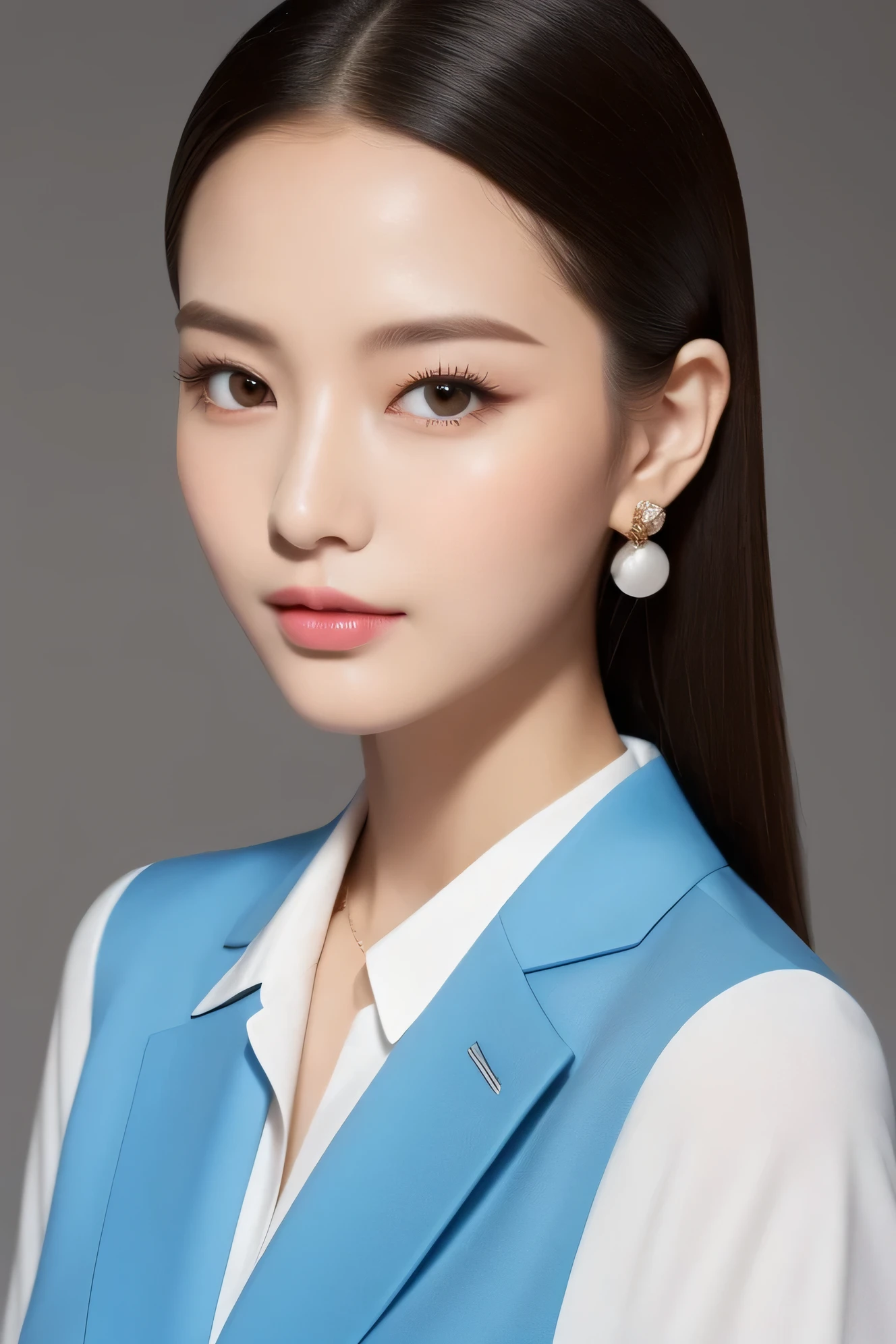 (best quality,8k,Masterpiece)Flight attendants are stunning with well-dressed looks on the plane。They are usually dressed in neat uniforms.,Clothing, in general, is a professional suit.。They may wear tight-fitting dresses or trouser suits.,Some may have a brand logo,To present the image of the airline。
The makeup of flight attendants always emphasizes naturalness and sophistication.。They choose a light space support.,The skin looks smooth and healthy。They may use a soft foundation and loose powder.,Skin looks natural and smooth。Eye makeup is usually simple,They may use light eyeshadow colors to emphasize the shape of the eyes.,And apply mascara to add brightness and contrast to your eyes.。Eyebrows are usually well-groomed and padded to add shape.。Pay attention to the neatness and softness of lip makeup。They may choose pastel lipstick or lip gloss.,To maintain the harmony of the overall makeup.。Nails are usually neatly trimmed,It may also apply to light colors of nail polish.,To display a neat and professional image。Attention to detail,Such as jewelry and hairstyles。They may wear simple and elegant earrings.、Necklaces and watches,To add a highlight to the whole。Their hairstyles are always neat.、Ren,It may appear as long hair, grooming or neat buns.。Such details make them look more professional and elegant.。
