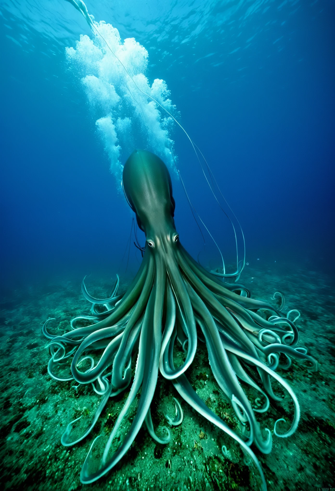 Giant squid　Beautiful sea