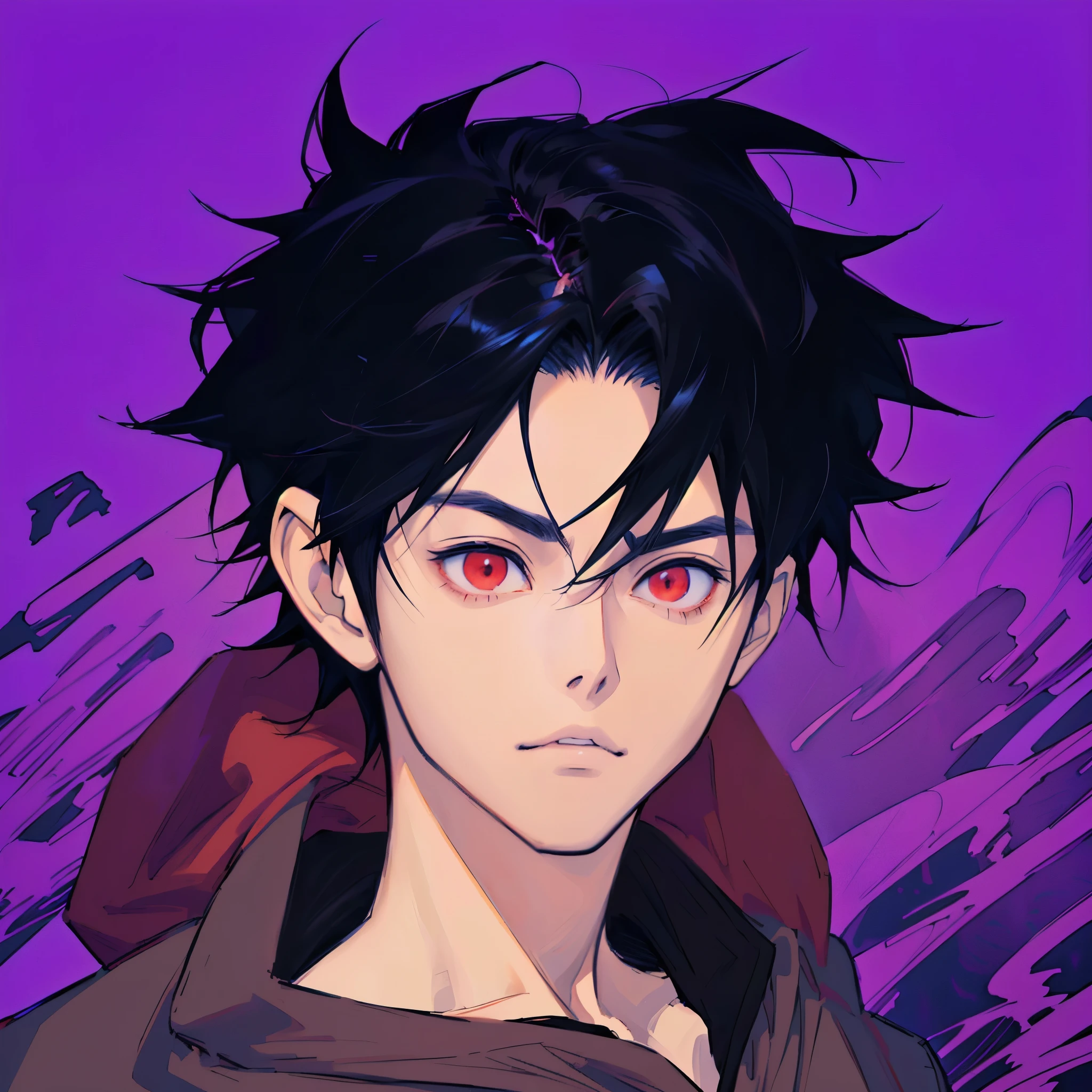 anime boy with red eyes and black hair in a hoodie, trigger anime artstyle, male anime style, young anime man, kentaro miura manga art style, vector shaded anime, kentaro miura art style, anime style character, gapmoe yandere, anime moe artstyle, in an anime style, kentaro miura manga style, anime boy